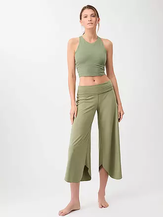 MANDALA | Pantaloni da yoga da donna Roll Over Tulip | olive